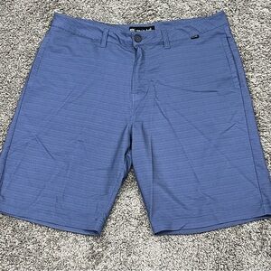 Travis Mathew Mens Beck Shorts Navy Size 36 Golf Performance Stretch Stripes